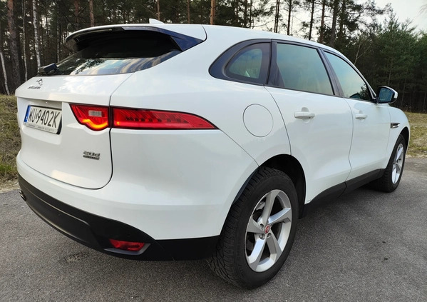 Jaguar F-Pace cena 89800 przebieg: 101000, rok produkcji 2017 z Ząbki małe 172